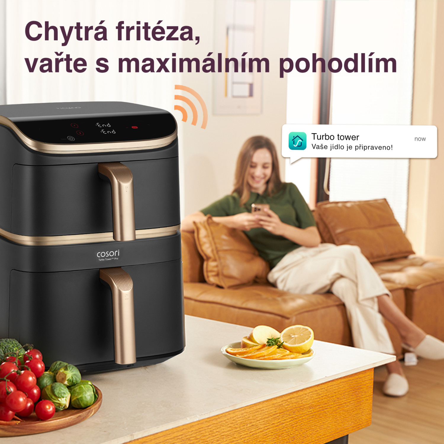 Chytré ovládání přes Wi-Fi a aplikaci